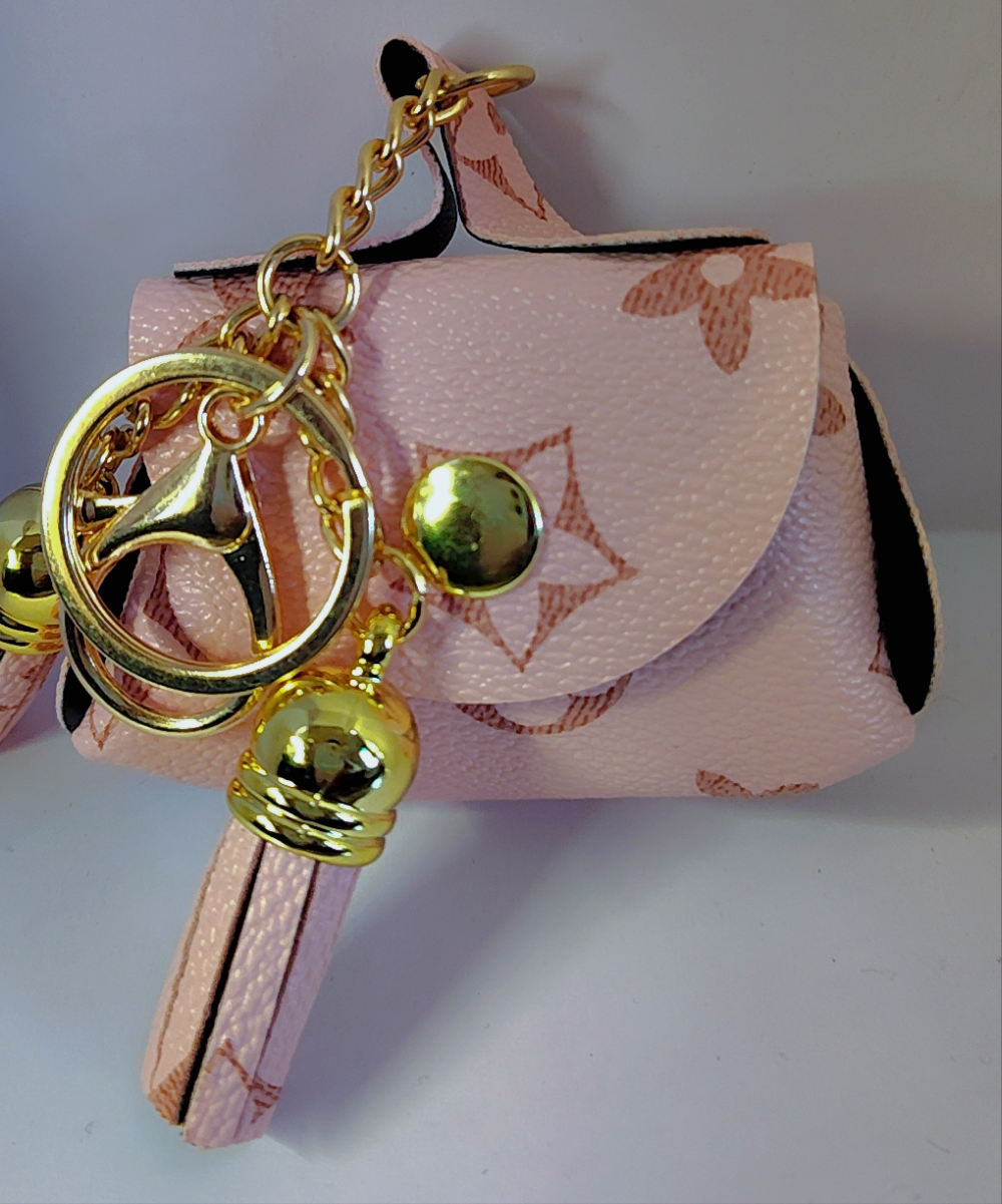 Mini LV Coin Purse Keychain