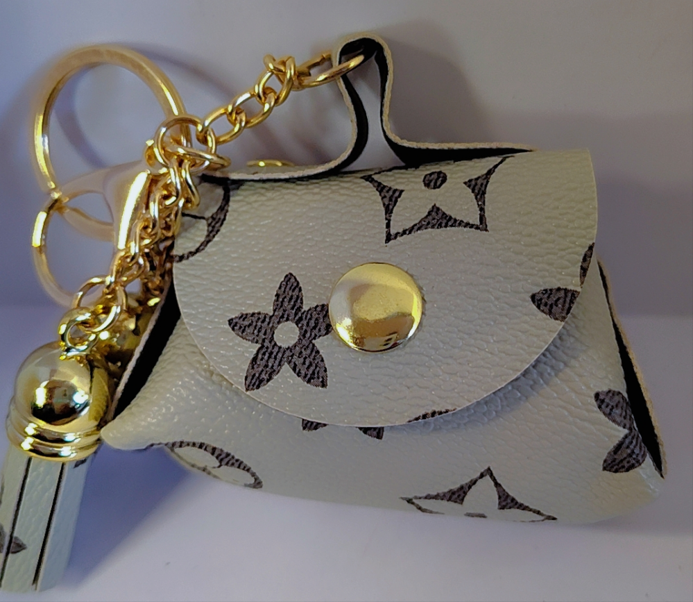 Mini LV Coin Purse Keychain