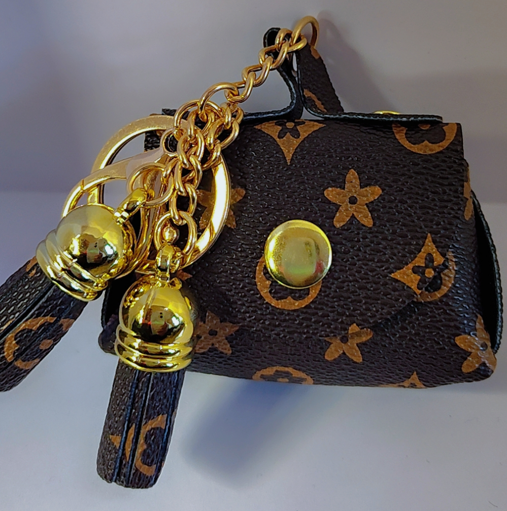 Mini LV Coin Purse Keychain