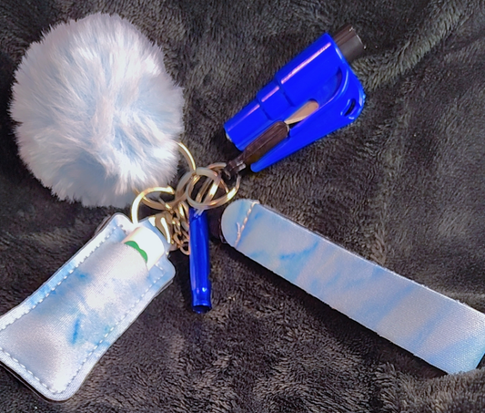 Blue Marble Defense Keychain Set